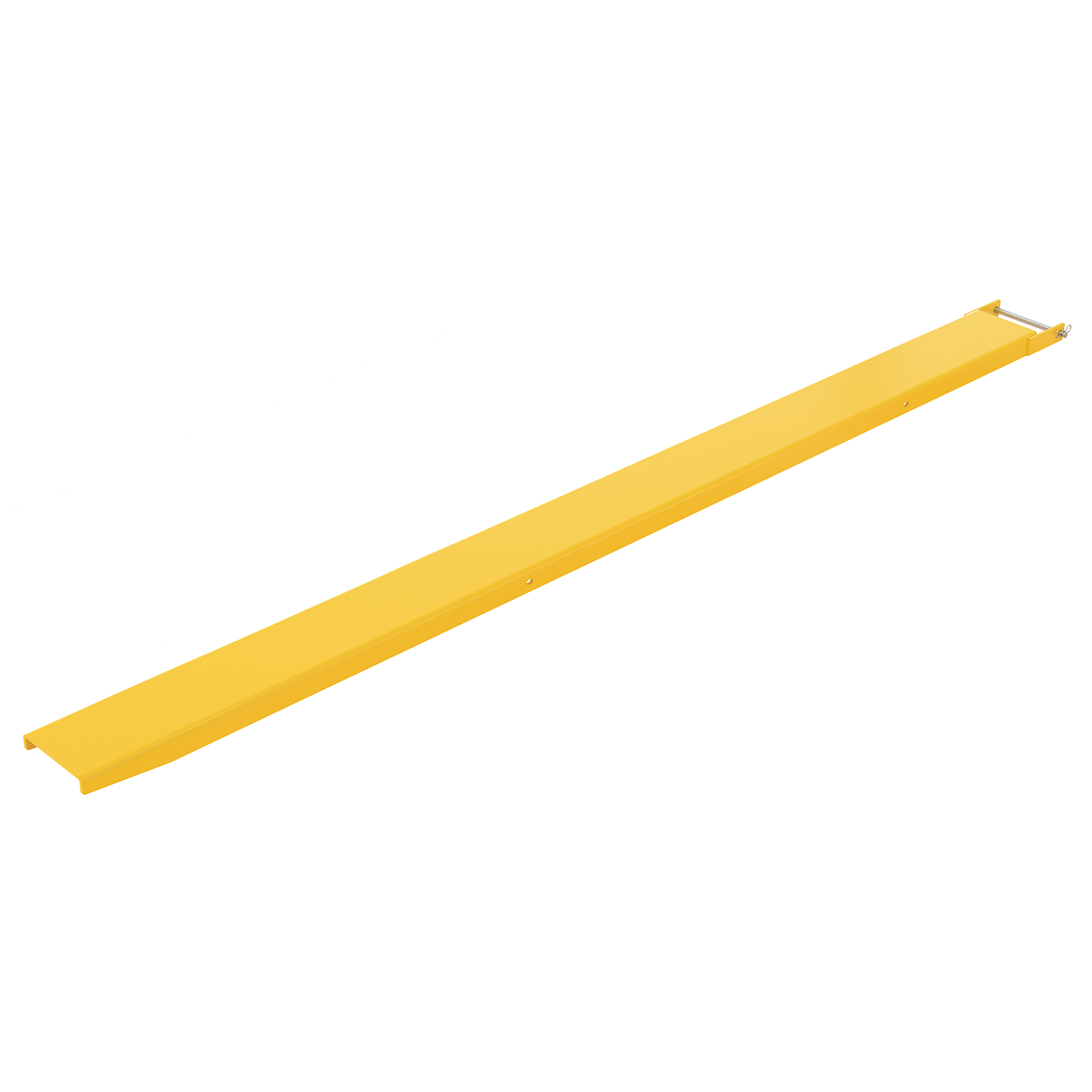 Vestil Steel Pin Style Single Fork Extension — 8in. x 120in., 4,000-Lb. Capacity, Yellow, Model# FE-8-120-P-EACH